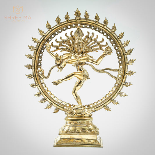 Nataraja 11" | Handmade | Madhuchista-Vidhana (Lost-Wax casting) | Panchaloha Bronze from Swamimalai